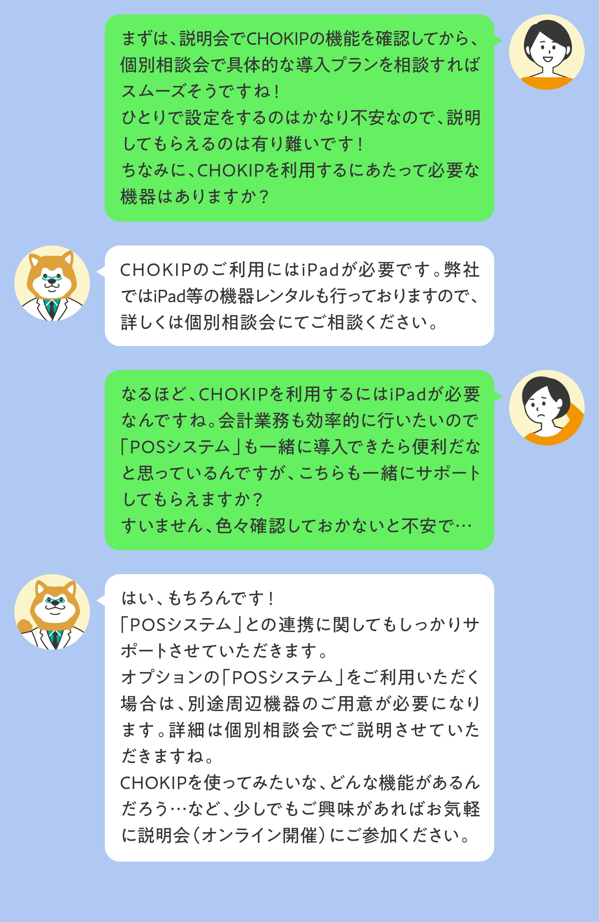 トリミングサロンのための総合業務支援ツール CHOKIP